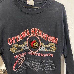 Ottawa Senators Black Long Sleeve Shirt